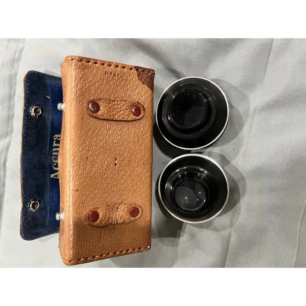 Vintage Accura Camera Lenses In Original Case